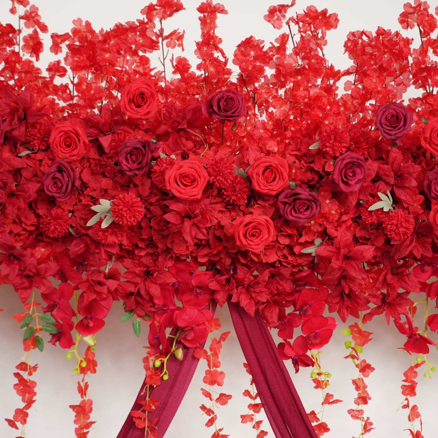 Rose Backdrop Flower Arrangement 22 picture